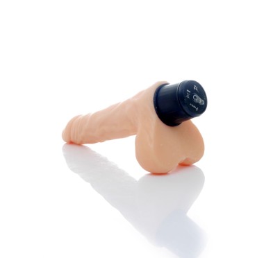 Dildo 12 wibracji pulsacji jądra cyberskóra 20 cm